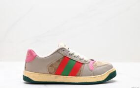 古奇 Gucci Distressed Screener sneaker 绿盒版本 系列 经典原型复古 百搭做旧 小脏板鞋 复古学院风 怀旧版
货号：ID:JDF233-DZJ