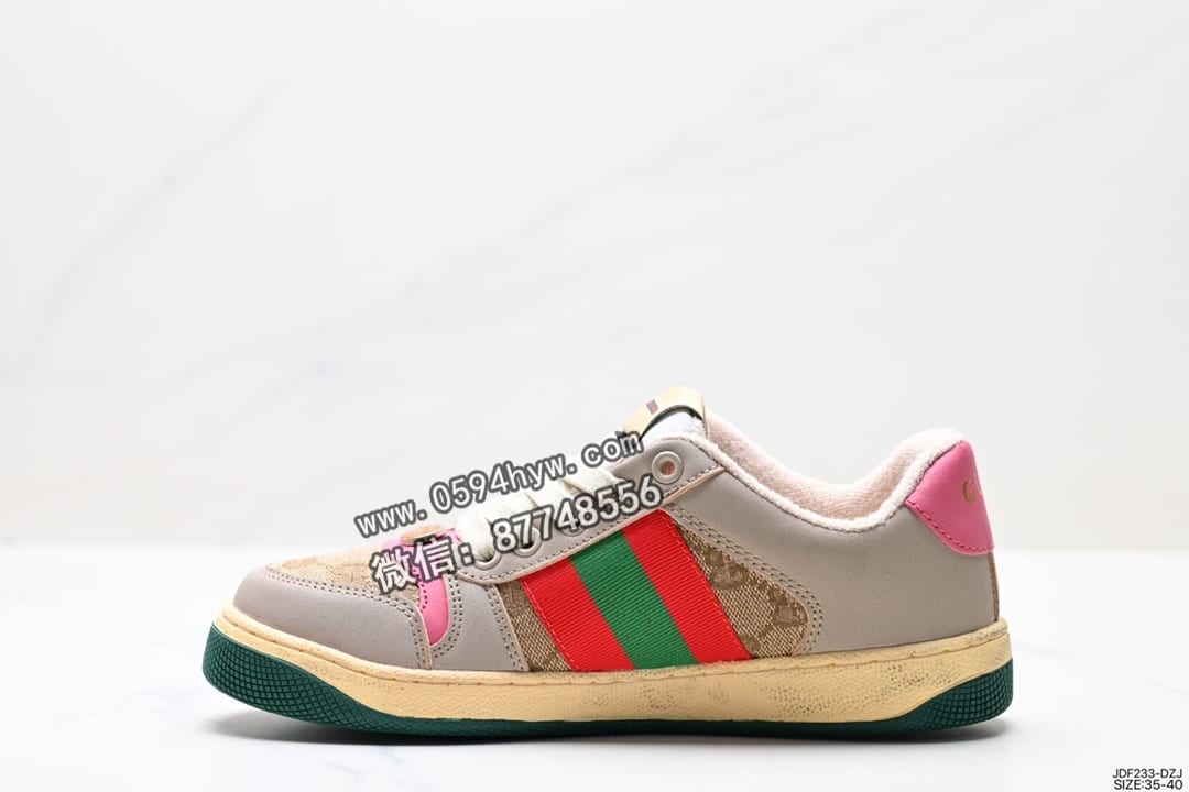 板鞋, 古驰小脏鞋, 古驰, 做旧, Gucci Distressed Screener sneaker, Gucci - 古奇Gucci Distressed Screener sneaker