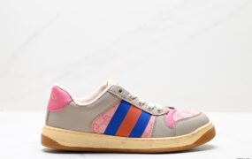 古奇Gucci Distressed Screener sneaker 古驰小脏鞋系列 绿盒版本 经典原型复古百搭做旧小脏板鞋复古学院风 怀旧版