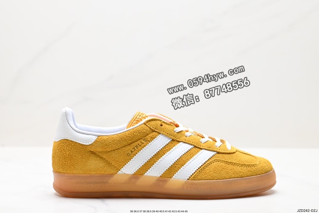 Adidas Originals Gazelle Indoor 三叶草复古防滑耐磨低帮板鞋 HQ8717 货号:HQ8716