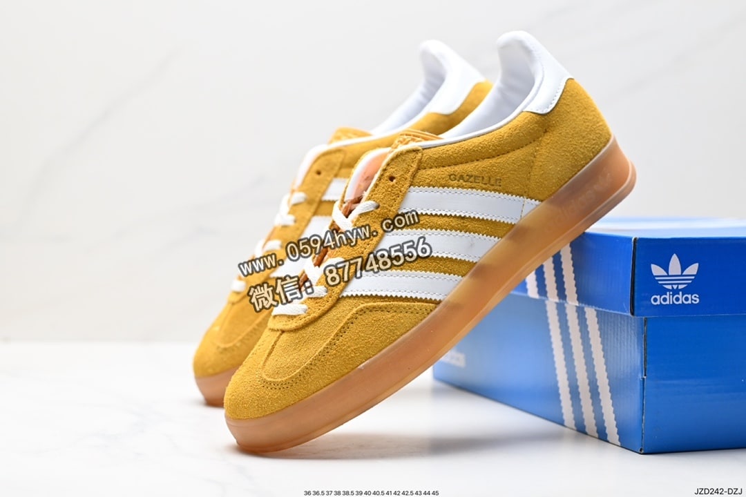 板鞋, 低帮板鞋, 三叶草, Originals, Original, Gazelle Indoor, adidas Originals, Adidas - Adidas Originals Gazelle Indoor 三叶草复古防滑耐磨低帮板鞋 HQ8717 货号:HQ8716