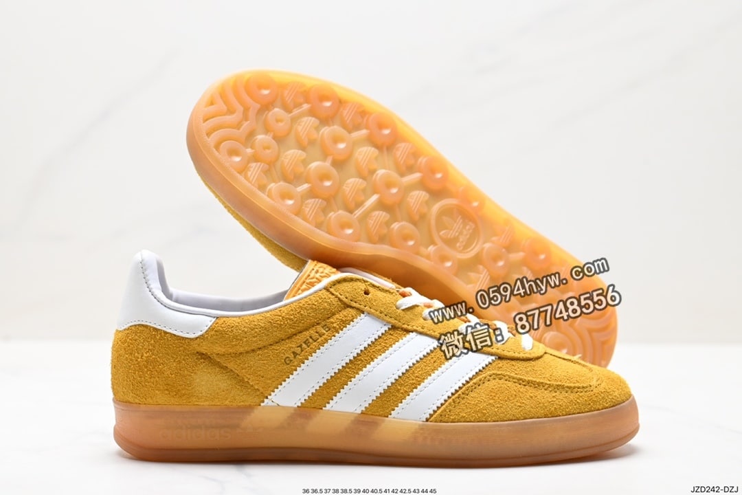 板鞋, 低帮板鞋, 三叶草, Originals, Original, Gazelle Indoor, adidas Originals, Adidas - Adidas Originals Gazelle Indoor 三叶草复古防滑耐磨低帮板鞋 HQ8717 货号:HQ8716