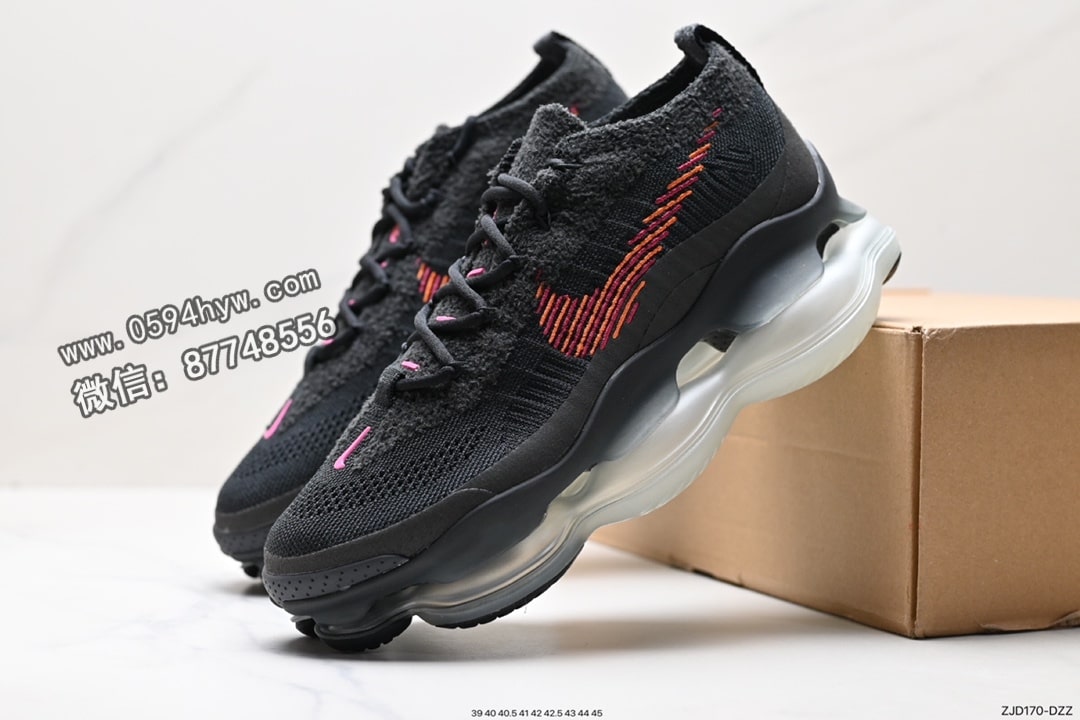 跑鞋, 慢跑鞋, Nike Air Max, Nike Air, NIKE, Flyknit, Black, Air Max - Nike Air Max Scorpion Flyknit Phantom/Black/Light Cream 天蝎座系列增高低帮休闲运动慢跑鞋 货号：DJ47021-001