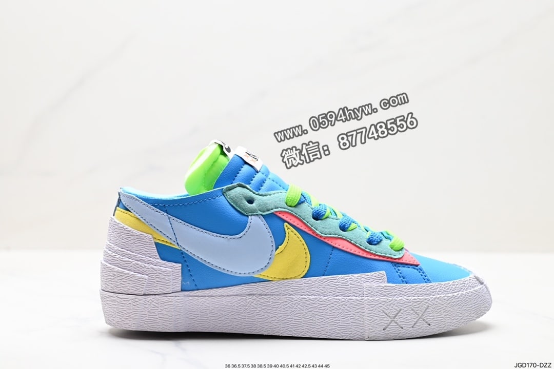 SACAI Nike Blazer Low 低帮板鞋 货号：DM7901-100