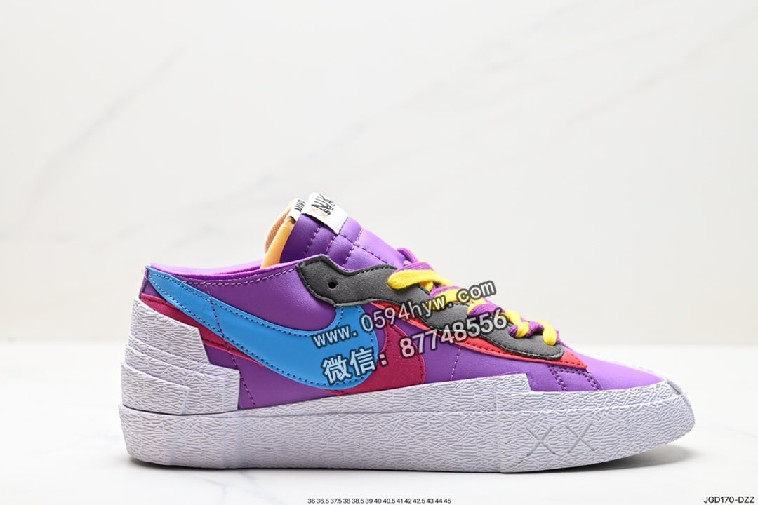 SACAI x Nike Blazer Low 双配色板鞋 货号：DM7901-100