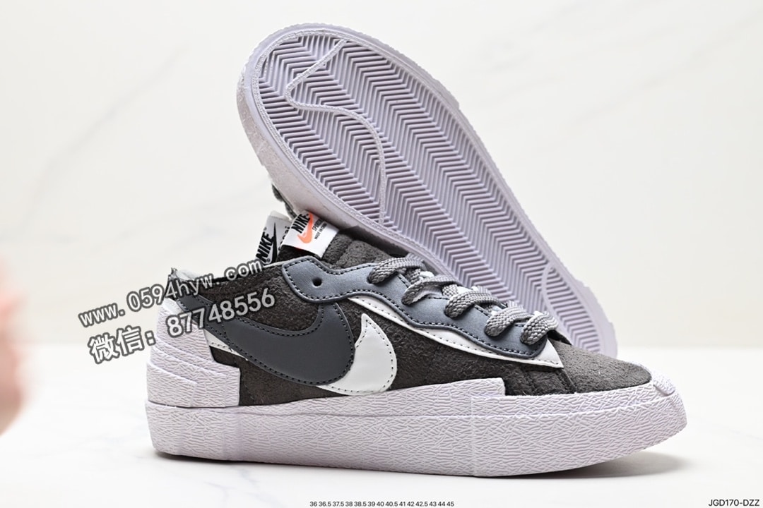 板鞋, 开拓者, 低帮板鞋, Sacai X nike Blazer Low, Sacai, Nike Blazer, NIKE, Blazer - SACAI x Nike Blazer Low 重叠设计开拓者低帮板鞋 货号：DM7901-100