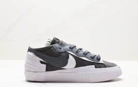 SACAI x Nike Blazer Low 重叠设计开拓者低帮板鞋 货号：DM7901-100