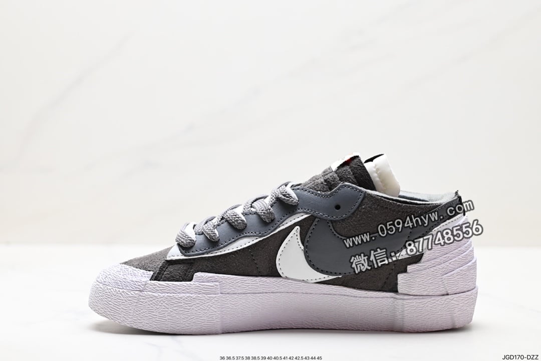 板鞋, 开拓者, 低帮板鞋, Sacai X nike Blazer Low, Sacai, Nike Blazer, NIKE, Blazer - SACAI x Nike Blazer Low 重叠设计开拓者低帮板鞋 货号：DM7901-100