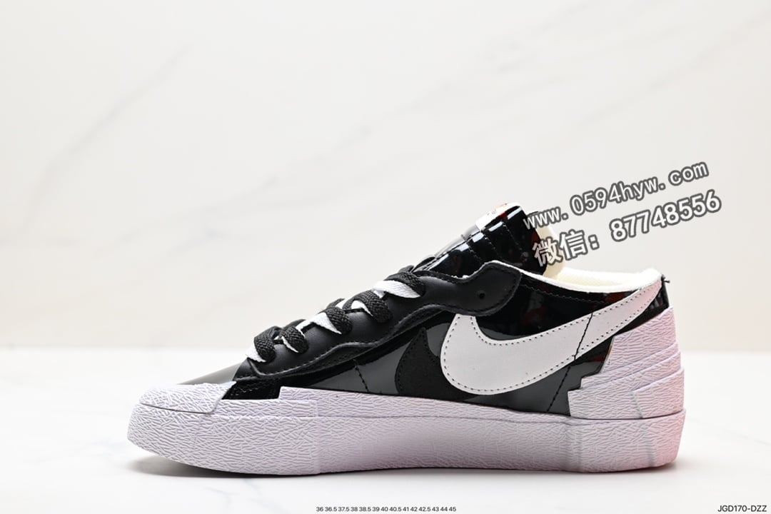 板鞋, Sacai X nike Blazer Low, Sacai, Nike Blazer Low, Nike Blazer, NIKE, Blazer, AI - SACAI x Nike Blazer Low 双配色板鞋 货号：DM7901-100