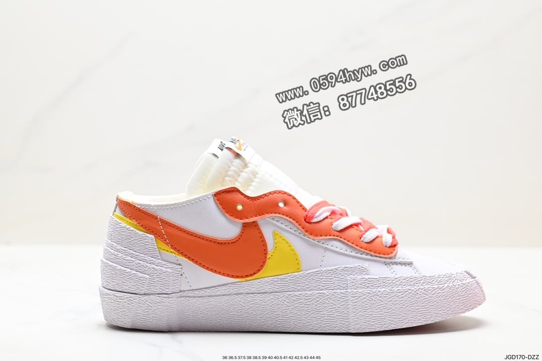 SACAI x Nike Blazer Low 双配色板鞋
货号：DM7901-100
尺码：36-45
ID：JGD170-DZZ