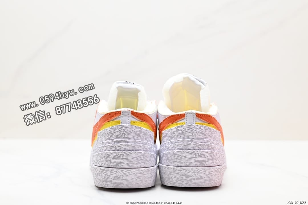 板鞋, Sacai X nike Blazer Low, Sacai, Nike Blazer Low, Nike Blazer, NIKE, Blazer, AI - SACAI x Nike Blazer Low 双配色板鞋
货号：DM7901-100
尺码：36-45
ID：JGD170-DZZ