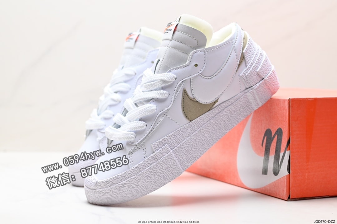 板鞋, 开拓者, Sacai X nike Blazer Low, Sacai, Nike Blazer Low, Nike Blazer, NIKE, Blazer - SACAI x Nike Blazer Low 重叠设计前卫开拓者低帮百搭板鞋