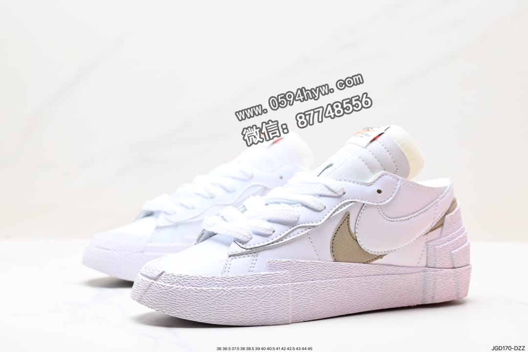 板鞋, 开拓者, Sacai X nike Blazer Low, Sacai, Nike Blazer Low, Nike Blazer, NIKE, Blazer - SACAI x Nike Blazer Low 重叠设计前卫开拓者低帮百搭板鞋