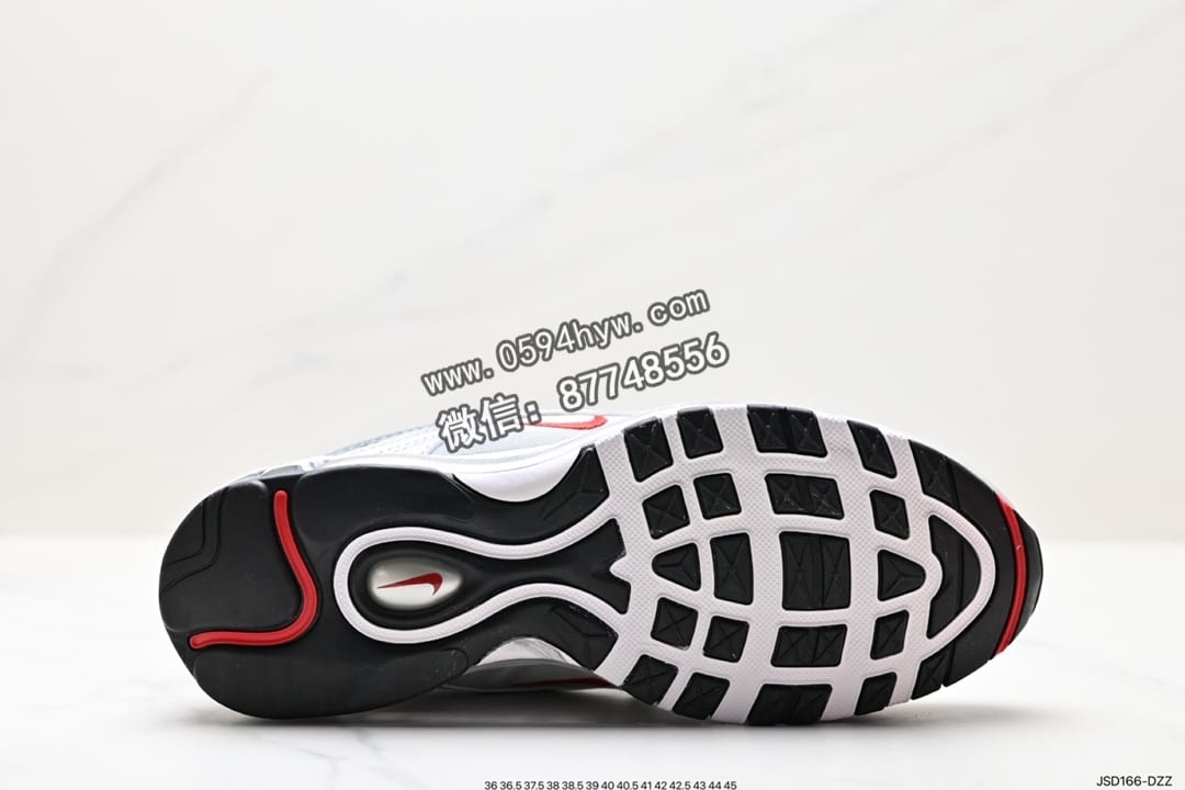 运动鞋, Nike Air Max 97, Nike Air Max, Nike Air, NIKE, Air Max 97, Air Max, AI - NIKE Air Max 97 原装批次子弹拆解原鞋开发 系列 鞋子类型：运动鞋  鞋帮高度：低帮  货号：884421-001 尺码：36-45  ID：JSD166-DZZ