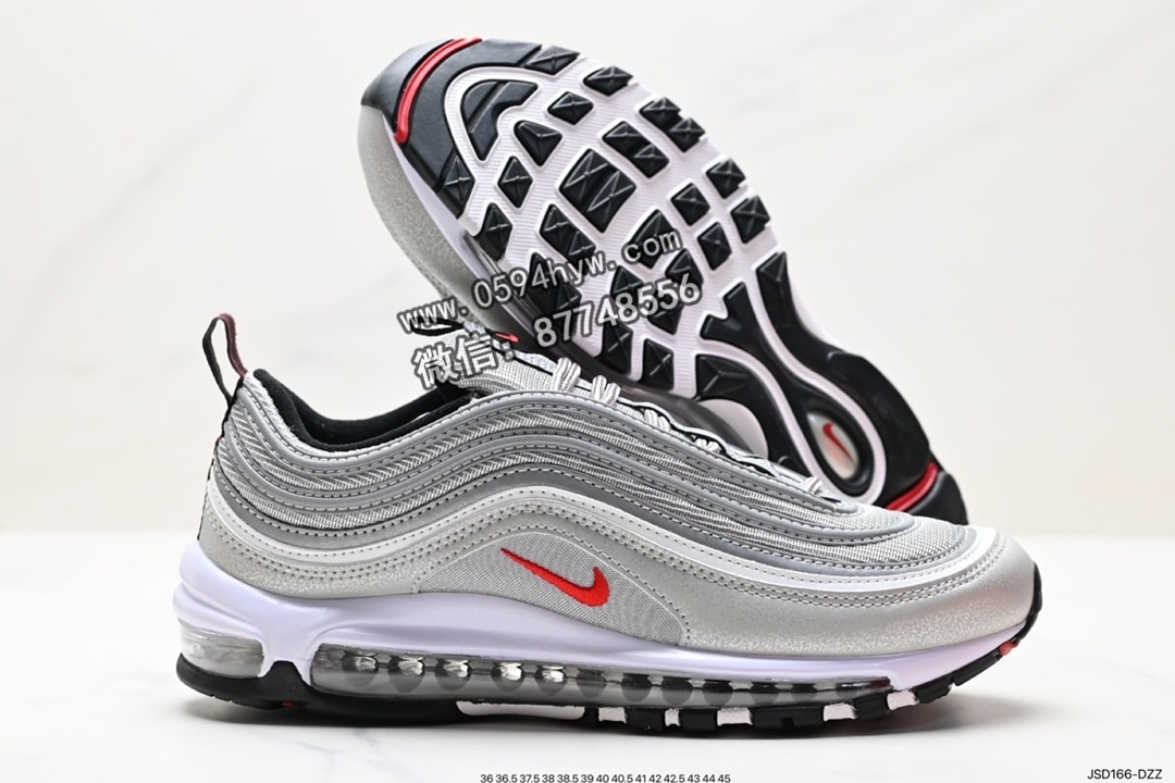 运动鞋, Nike Air Max 97, Nike Air Max, Nike Air, NIKE, Air Max 97, Air Max, AI - NIKE Air Max 97 原装批次子弹拆解原鞋开发 系列 鞋子类型：运动鞋  鞋帮高度：低帮  货号：884421-001 尺码：36-45  ID：JSD166-DZZ