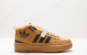 Adidas Originals Post UP 中邦加绒 高帮篮球鞋 “黑白灰” 货号：H00190