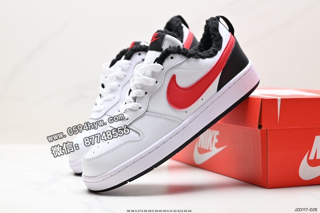 运动鞋, 耐克, 板鞋, RO, Racer, NIKE, Court Borough Low - 耐克 Nike Court Borough Low 2 米白黑赛车蓝荧光绿 皮革 休闲运动 皮革板鞋 FB1394-101