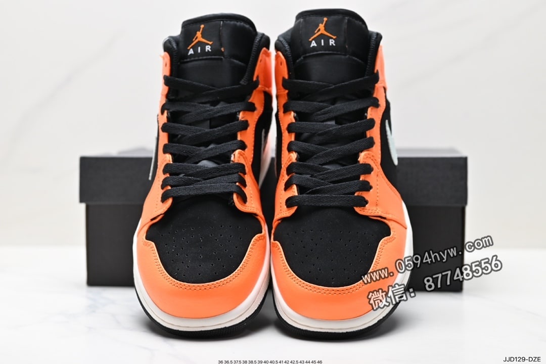 篮球鞋, Jordan, Air Jordan 1 Mid, Air Jordan 1, Air Jordan, AI - Air Jordan 1 Mid 绿黄中帮篮球鞋 货号: 554724-062