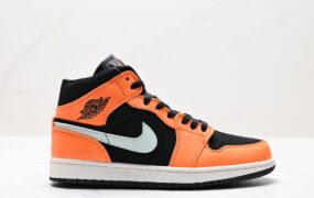 Air Jordan 1 Mid 绿黄中帮篮球鞋 货号: 554724-062