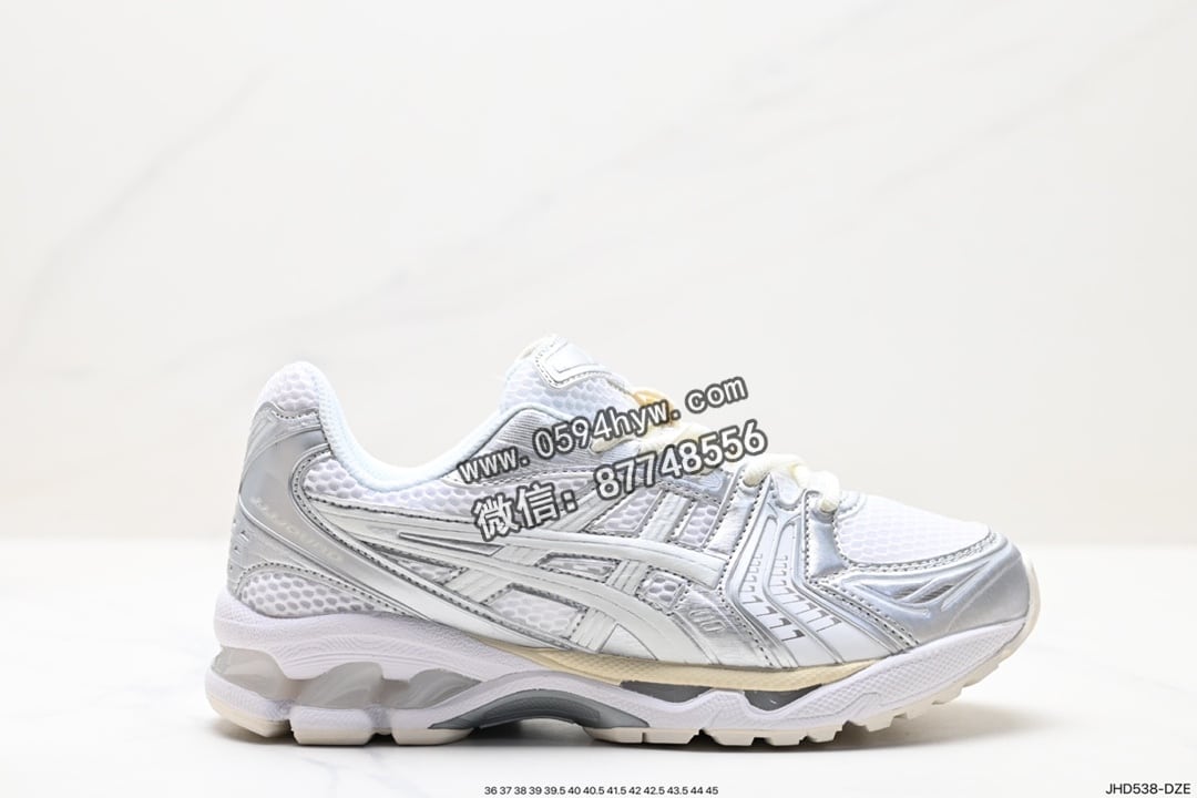 Asics Gel-Kayano 14 运动休闲跑鞋 银灰绿 货号: 1202A056-109