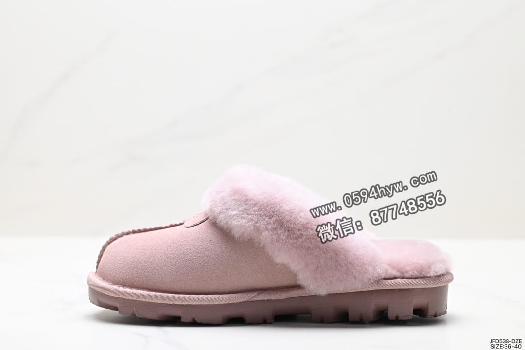 雪地靴, 拖鞋, UGG, 2023 - UGG W NEUEL尼瓦尔 系列 平底休闲保暖毛毛舒适便鞋 女拖鞋 尺码：36-40 货号：JFD538-DZE