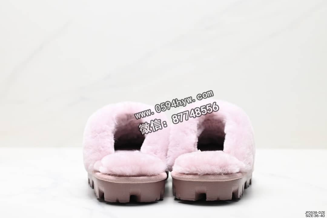 雪地靴, 拖鞋, UGG, 2023 - UGG W NEUEL尼瓦尔 系列 平底休闲保暖毛毛舒适便鞋 女拖鞋 尺码：36-40 货号：JFD538-DZE