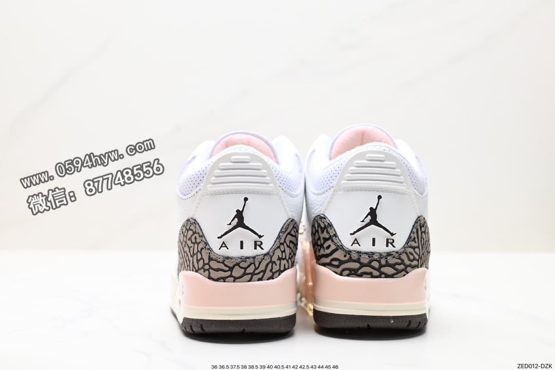 高帮篮球鞋, 高帮, 篮球鞋, RO, Jordan, Air Jordan 3 Retro, Air Jordan 3, Air Jordan - Air Jordan 3 Retro ”Hide and Sneak“ 系列 高帮篮球鞋 白灰棕 货号：CK9246-102