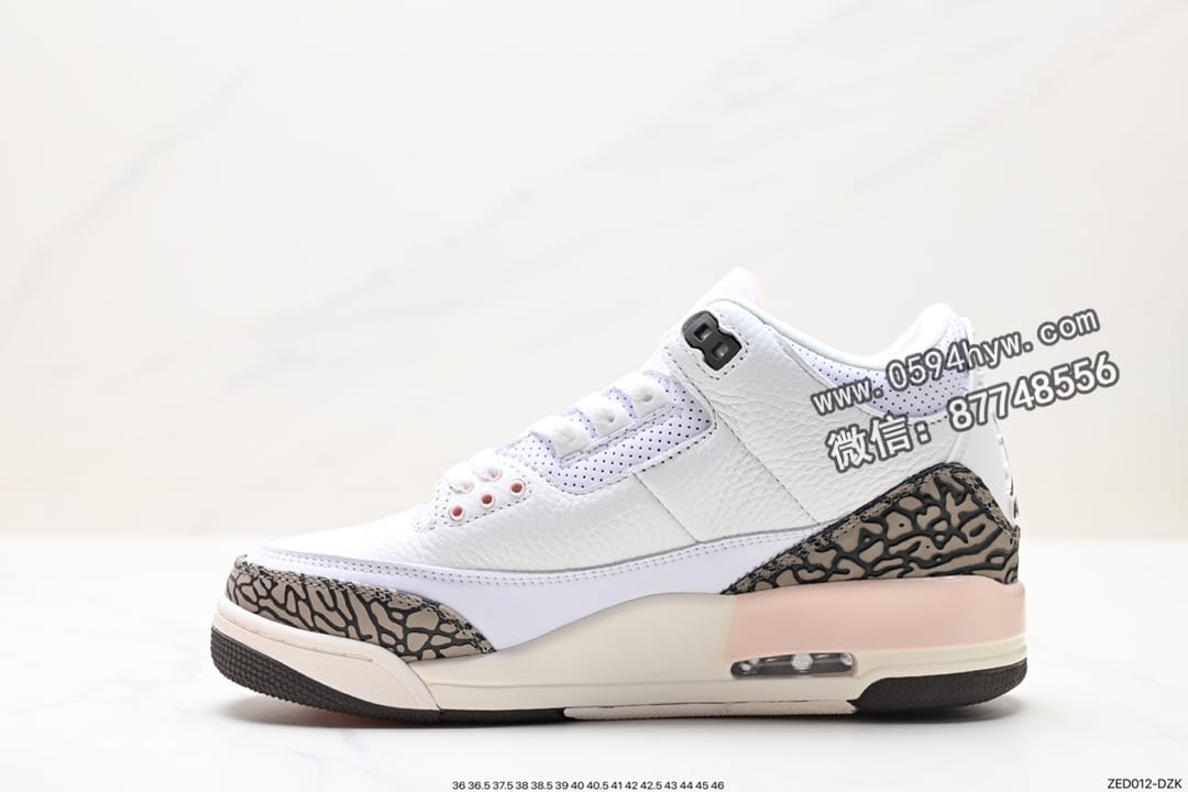 高帮篮球鞋, 高帮, 篮球鞋, RO, Jordan, Air Jordan 3 Retro, Air Jordan 3, Air Jordan - Air Jordan 3 Retro ”Hide and Sneak“ 系列 高帮篮球鞋 白灰棕 货号：CK9246-102