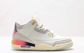 Nike Air Jordan 3 Retro GS 篮球鞋 灰色 火星红裂纹白水泥 DV7028