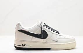 Air Force 1 ’07 LV8 空军一号 工具灰色 冷色调 鞋子 结构 白色logo 鞋跟和鞋底 灰黑 JJ0253-001