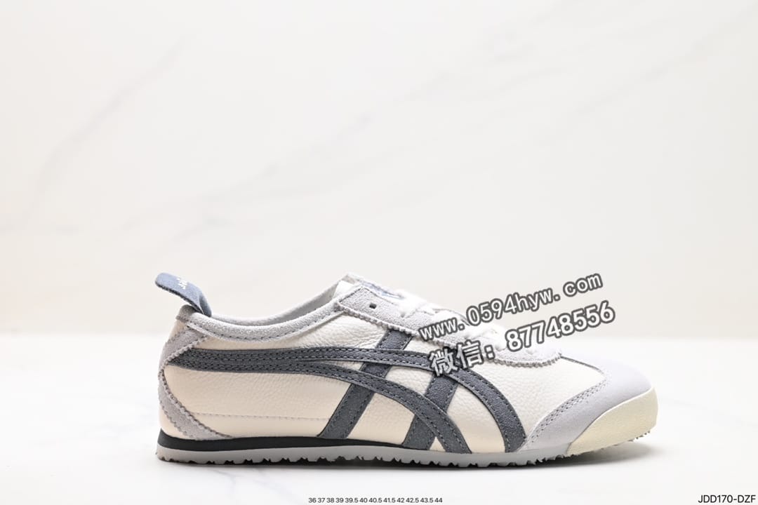 Onitsuka Tiger NIPPON MAdidasE 鬼冢虎手工鞋系列 MEXICO 66 DELUXE 系带/免系带两用高帮篮球鞋 Size： 36 37 38 39 40.5 41.5 42 43.5 44 ID:JDD170-DZF