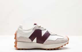 New Balance MS327 系列 低帮复古休闲运动慢跑鞋 微软奶油色 货号：WS327FB