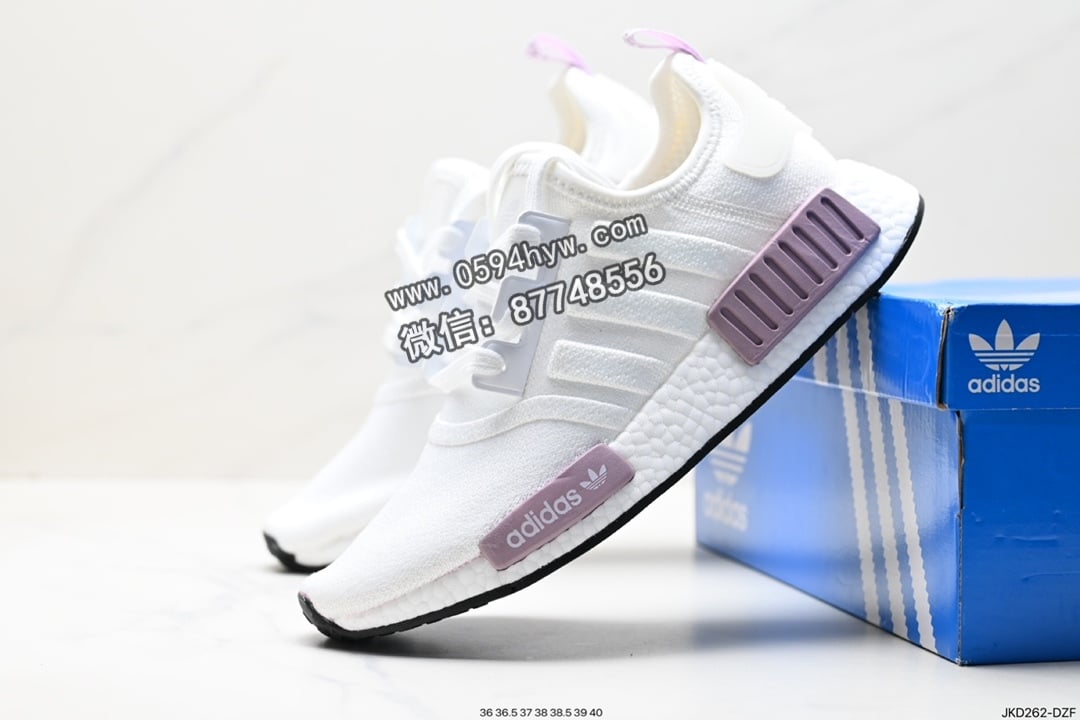 阿迪达斯, 阿迪, 运动鞋, 运动跑鞋, 跑鞋, 爆米花, NMD_R1, Boost, adidas NMD, Adidas, 2023 - Adidas NMD_R1 V2 Boost 针织网面休闲运动跑鞋 BD8024