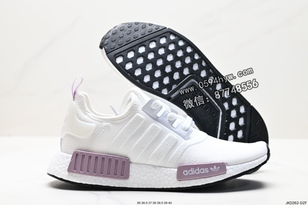 阿迪达斯, 阿迪, 运动鞋, 运动跑鞋, 跑鞋, 爆米花, NMD_R1, Boost, adidas NMD, Adidas, 2023 - Adidas NMD_R1 V2 Boost 针织网面休闲运动跑鞋 BD8024