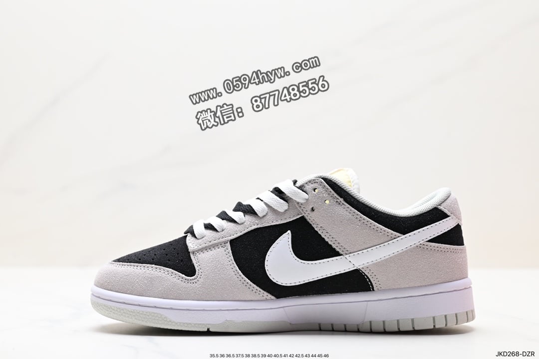 Swoosh, Nike Dunk Low, Nike Dunk, NIKE, Dunk Low, Dunk, 85 - Nike DuNike Low SE “85” 绒面革材质 灰白色 红色 DD8338-001