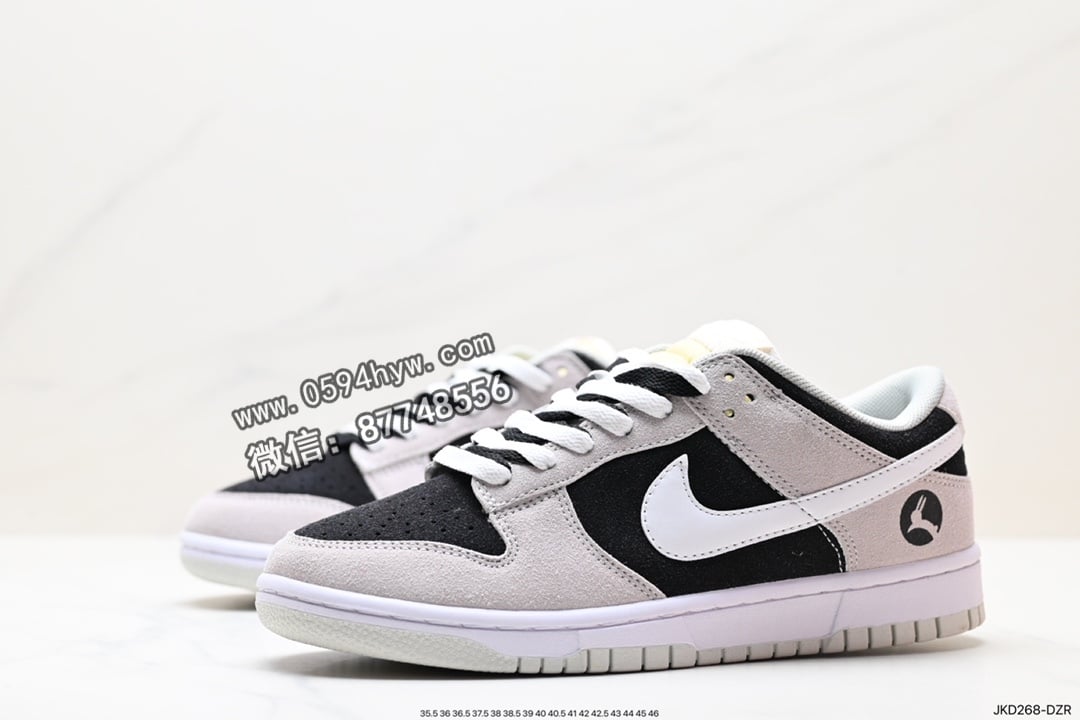 Swoosh, Nike Dunk Low, Nike Dunk, NIKE, Dunk Low, Dunk, 85 - Nike DuNike Low SE “85” 绒面革材质 灰白色 红色 DD8338-001