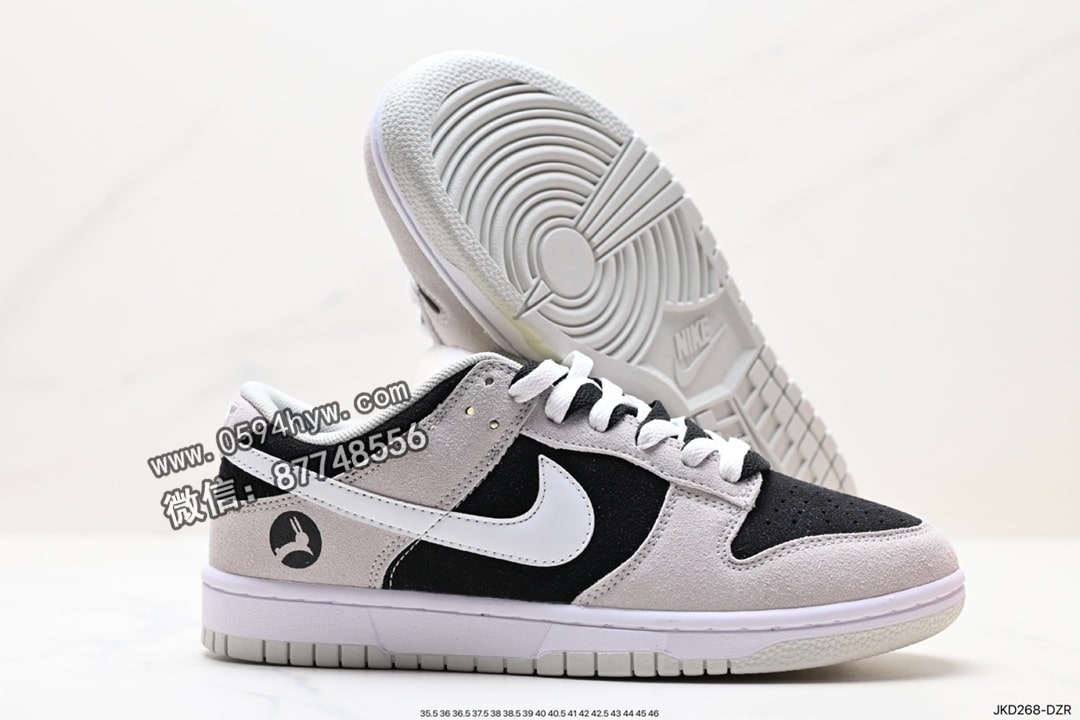 Swoosh, Nike Dunk Low, Nike Dunk, NIKE, Dunk Low, Dunk, 85 - Nike DuNike Low SE “85” 绒面革材质 灰白色 红色 DD8338-001