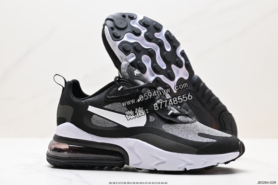 运动鞋, React, Nike Air Max, Nike Air, NIKE, Max 270, Air Max 270 React, Air Max - 耐克 Nike Air Max 270 React QP White/Light Blue 270瑞亚赛车系列气垫运动鞋 货号：AO4971-001