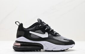 耐克 Nike Air Max 270 React QP White/Light Blue 270瑞亚赛车系列气垫运动鞋 货号：AO4971-001