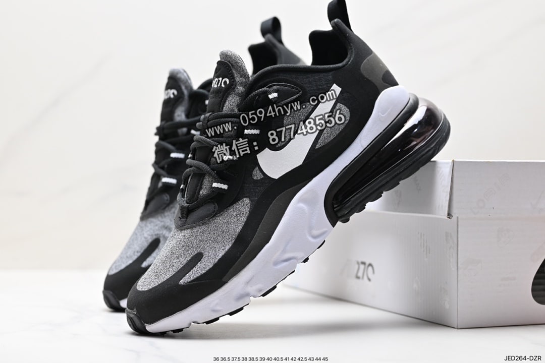 运动鞋, React, Nike Air Max, Nike Air, NIKE, Max 270, Air Max 270 React, Air Max - 耐克 Nike Air Max 270 React QP White/Light Blue 270瑞亚赛车系列气垫运动鞋 货号：AO4971-001