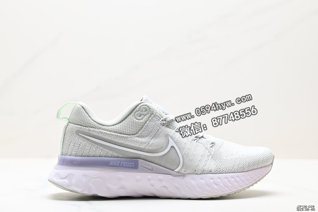 耐克 NIKE REACT INFINITY RUN FK 202 运动鞋 缓震透气 轻便 跑步鞋 货号 CT2357-102  尺码 36-45 ID JZF126-DZR