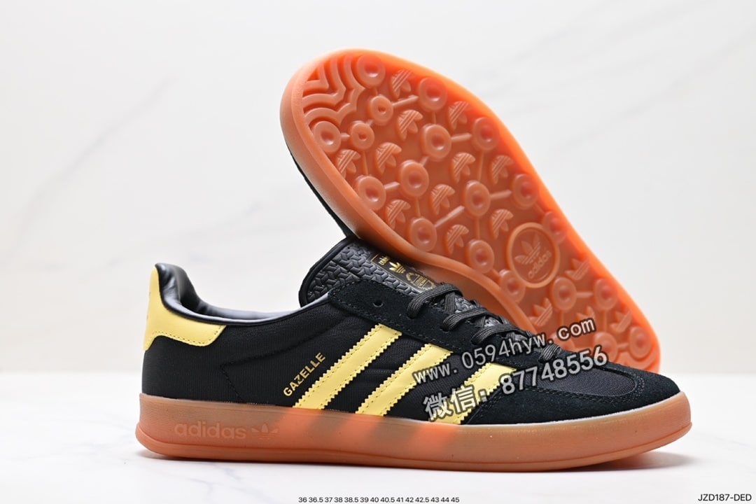 板鞋, 低帮板鞋, 三叶草, Originals, Original, Gazelle Indoor, adidas Originals, Adidas - Adidas Originals Gazelle INdoor 三叶草 休闲 防滑耐磨 低帮板鞋 官方货号: IG4999