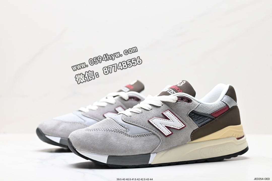 跑鞋, 美产, 新百伦, 慢跑鞋, New Balance - New Balance 新百伦 M998ENE 高端美产系列 复古休闲慢跑鞋 货号：M998GNR ID:JED254-DED