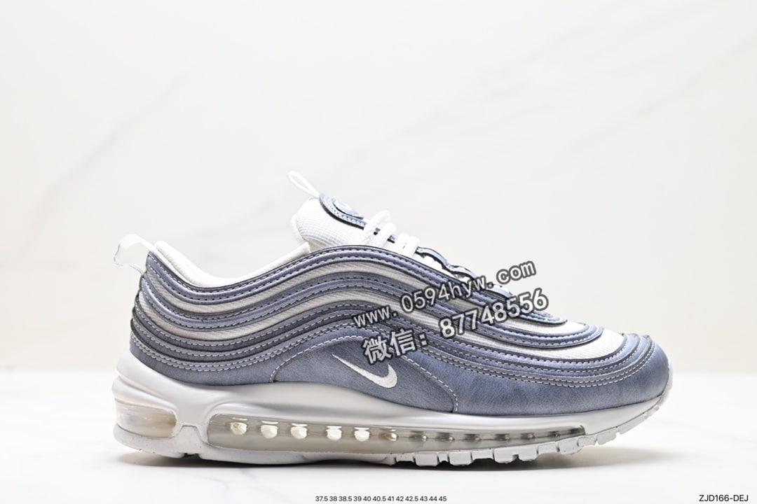 NIKE Air Max 97 系列 原装批次子弹拆解原鞋开发 打造最强版本子弹 货号: DX6932-001尺码: 37.5 38 38.5 39 40 40.5 41 42 42.5 43 44 45ID: ZJD166-DEJ