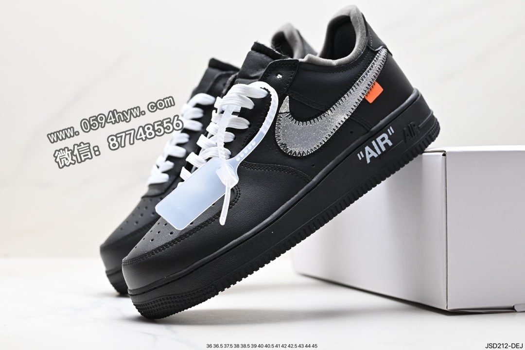 空军一号, 板鞋, OFF-WHITE x, Off-White, Nike Air Force 1, Nike Air, NIKE, Air Force 1 - OFF-White x Nike Air Force 1 OW联名空军一号低帮运动板鞋 灰色 货号：AV5210 001