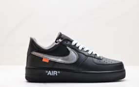 OFF-White x Nike Air Force 1 OW联名空军一号低帮运动板鞋 灰色 货号：AV5210 001