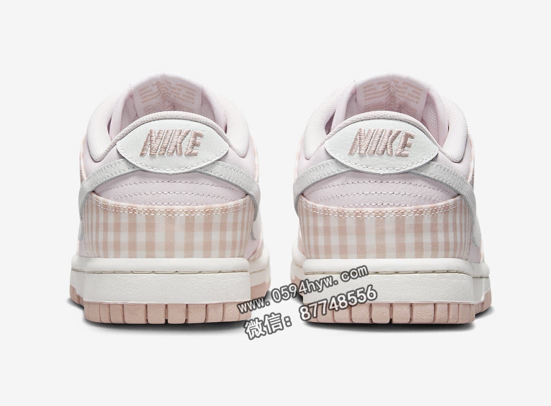 WMNS, Pink Gingham, Nike Dunk Low, Nike Dunk, NIKE, FB9881-600, Dunk Low, Dunk - 全新配色 Nike Dunk Low 悄然推出，尽显甜美少女风范！