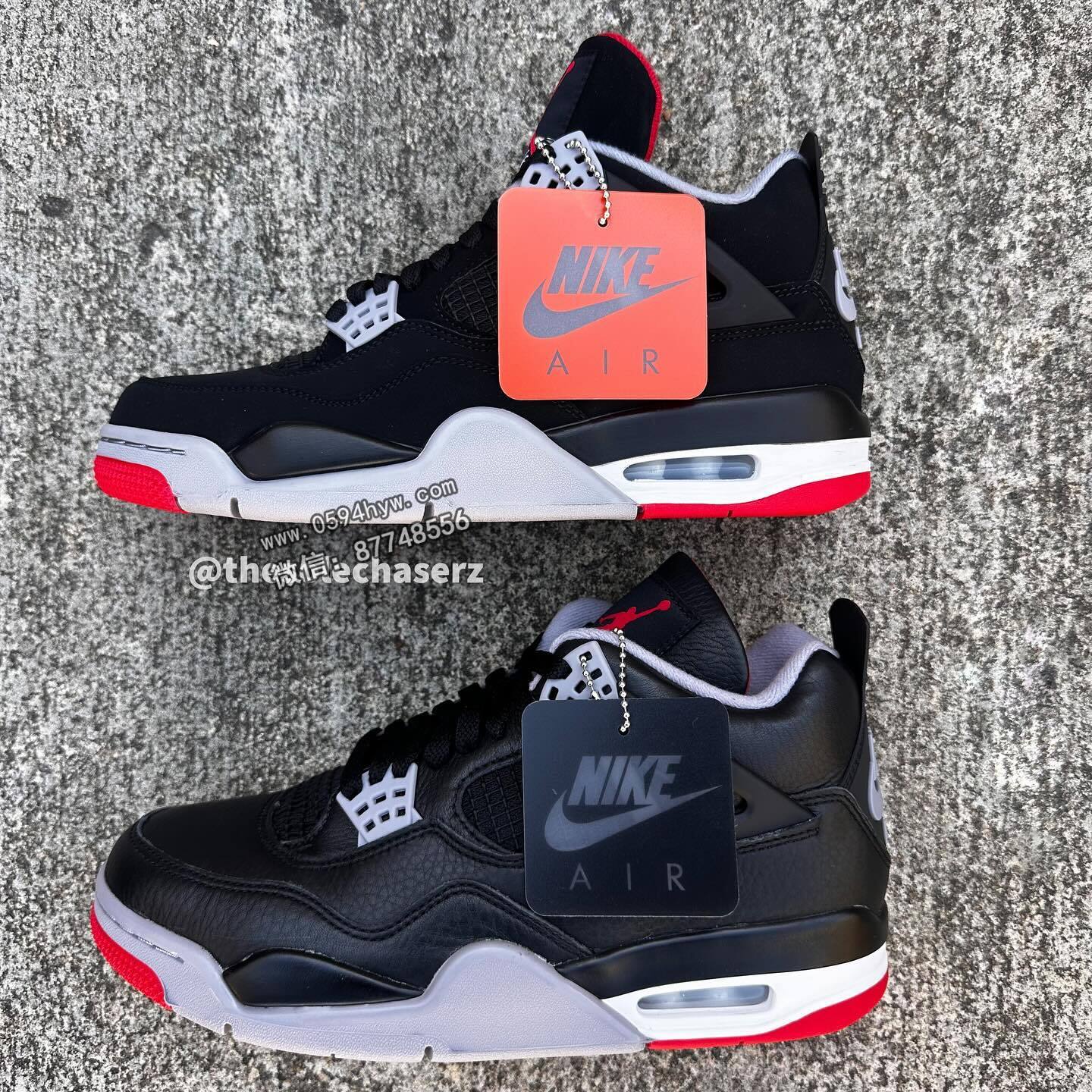 运动鞋, 耐克, 复刻, 乔丹, Jordan, Bred Reimagined, Bred, AJ4, Air Jordan 4, Air Jordan - 全新"黑红"AJ4与经典；除鞋面外，还有这个独特变化！