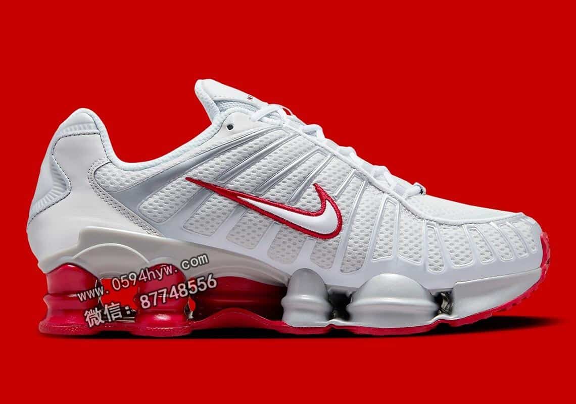 运动鞋, Swoosh, Nike Shox TL, Nike Shox, NIKE, FZ4344-001 - 时髦经典：全新款式Nike Shox TL惊艳亮相红白配色