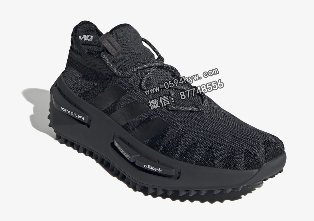 三叶草, NMD S1 Knit, Neighborhood, NB, ID3205, Boost, adidas Originals, Adidas - NBHD 和三叶草再度合作，全新"黑武士"设计太酷炫！